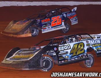 Tri-County Racetrack (Brasstown, N.C.) – Castrol FloRacing Night in America – FK Rod Ends Tar Heel 50 – October 6th, 2022. (Josh James Artwork)