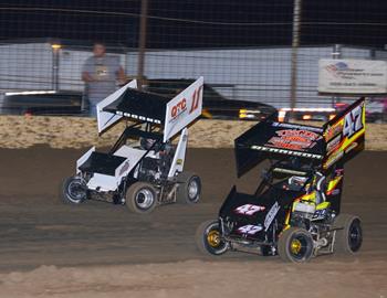 Tyler Rennison #47R and Riley Goodno #11G