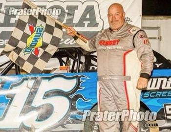Marty Massey earned his third win of the season in the 602 Late Model division at Senoia Raceway.