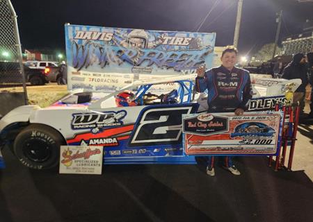 Wyatt Coffey Claims First Career Red Clay 602 Late Model Series Victory at Screv