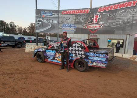 Austin Holcombe grabs Thunder Bomber win at Cherokee Speedway