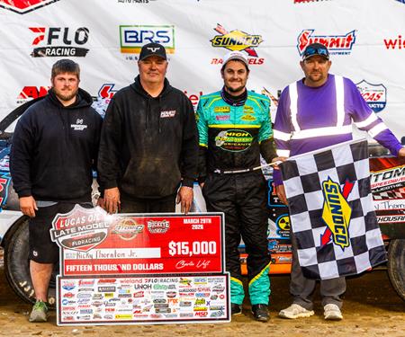 Ricky Thornton Jr. Scores First Lucas Oil Late Model Dirt Series Win of 2026