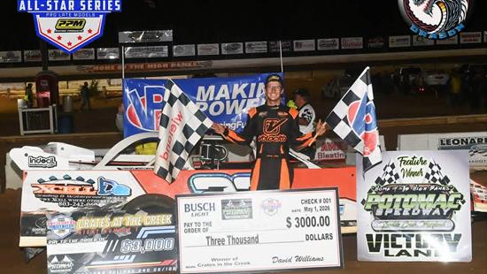 Jeremy Steele sweeps the AAS first double weekend ever at Potomac Speedway!