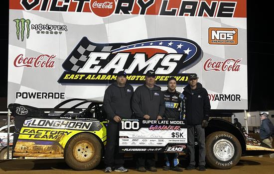 Brandon Overton Wins National 100 opener at East Alabama