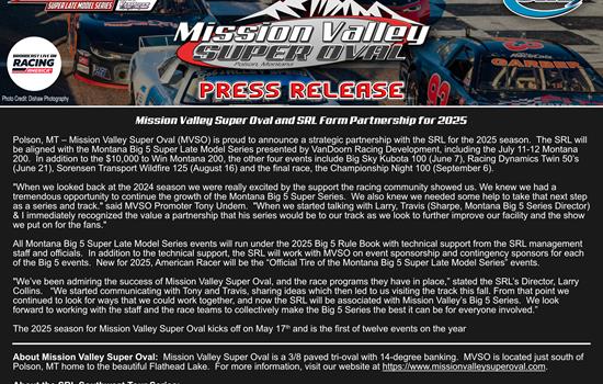 Mission Valley Super Oval and SRL F