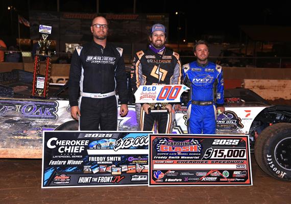 Podium run in inaugural Freddy Smith Memorial at Cherokee Speedway