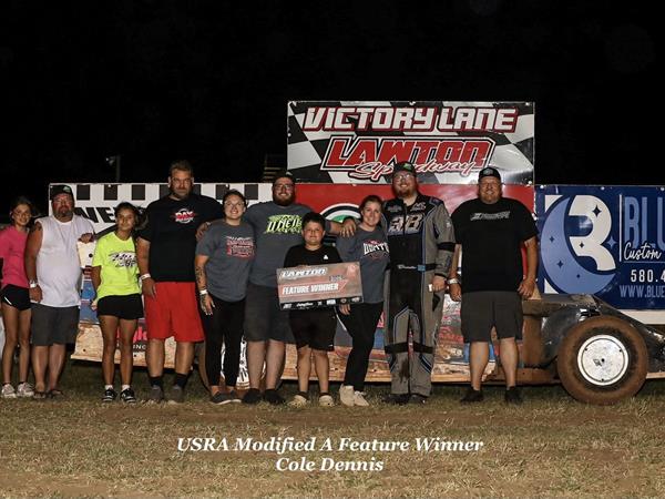 Dennis Holds Off Westover for Saturday Night Win at Lawton Speedw