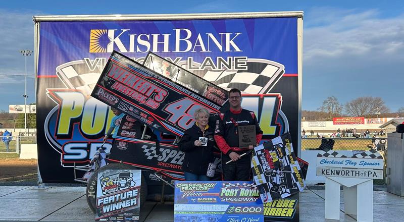Danny Dietrich Wins Opening Day; Feathers Claims Super Late Model