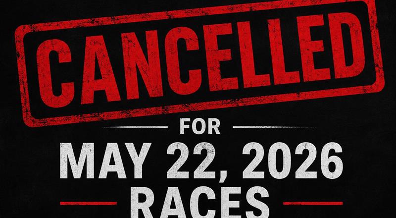 Frigid Conditions Cancel Friday Night Racing on May 22
