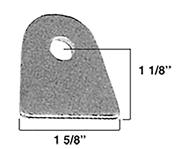 A&A Chassis Tab, 3/8" Hole 1-3/4" Tall 4/Pack