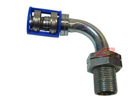 90° #10 Bulkhead Fitting for #12 Reduced Diameter Hose