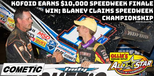 Buddy Kofoid uses last lap pass to garner Ohio Sprint Speedweek finale win worth $10,000