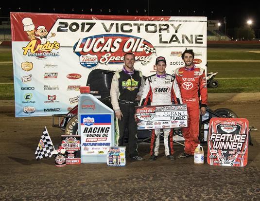 GRANT GRABS LUCAS OIL SPEEDWAY WIN