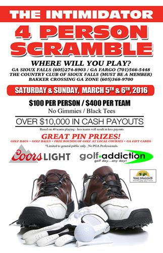 The Intimidator 4 Person Scramble!