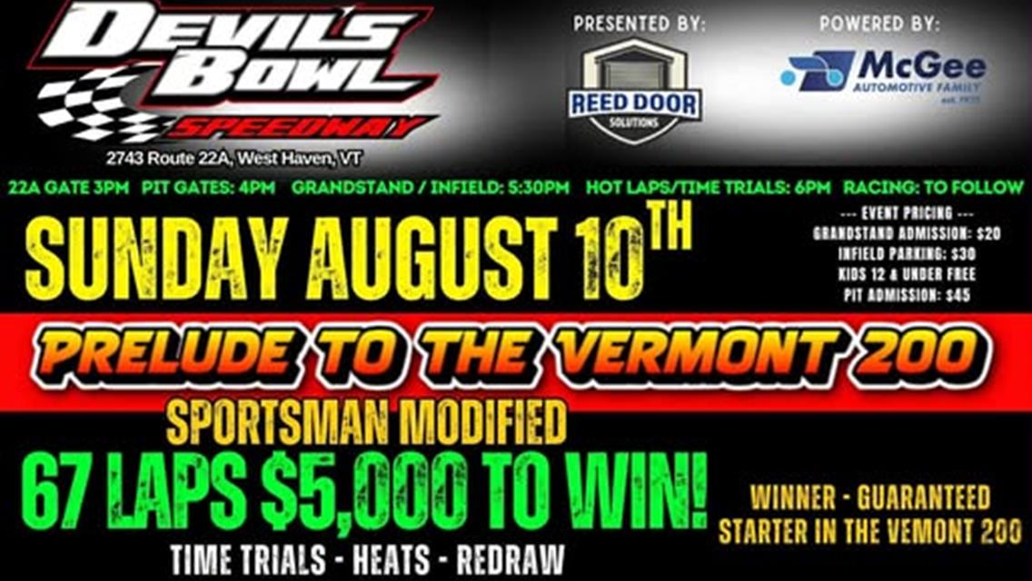 Reed Door Solutions &quot;Prelude to the 200&quot; C.J. Richards Memorial Race on Sunday!