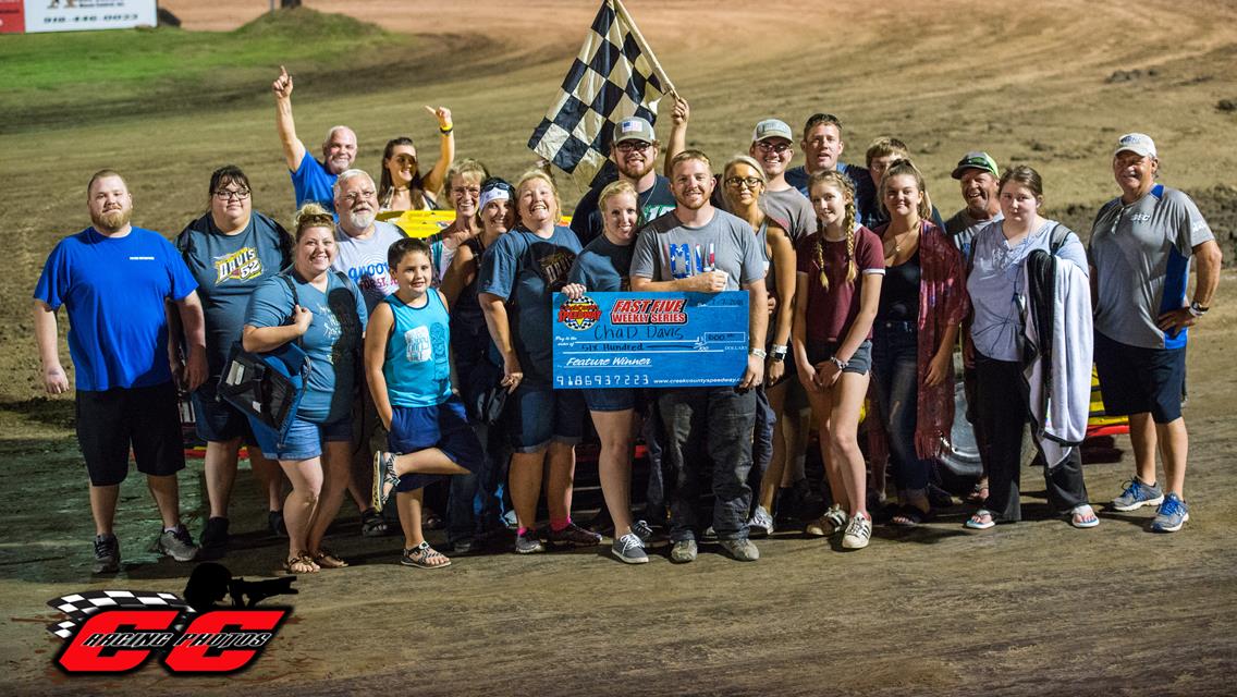 Davis Continues Modified Dominance as Morton, McSperitt, Scott, and McQuary Pick Up Creek County Speedway Victories