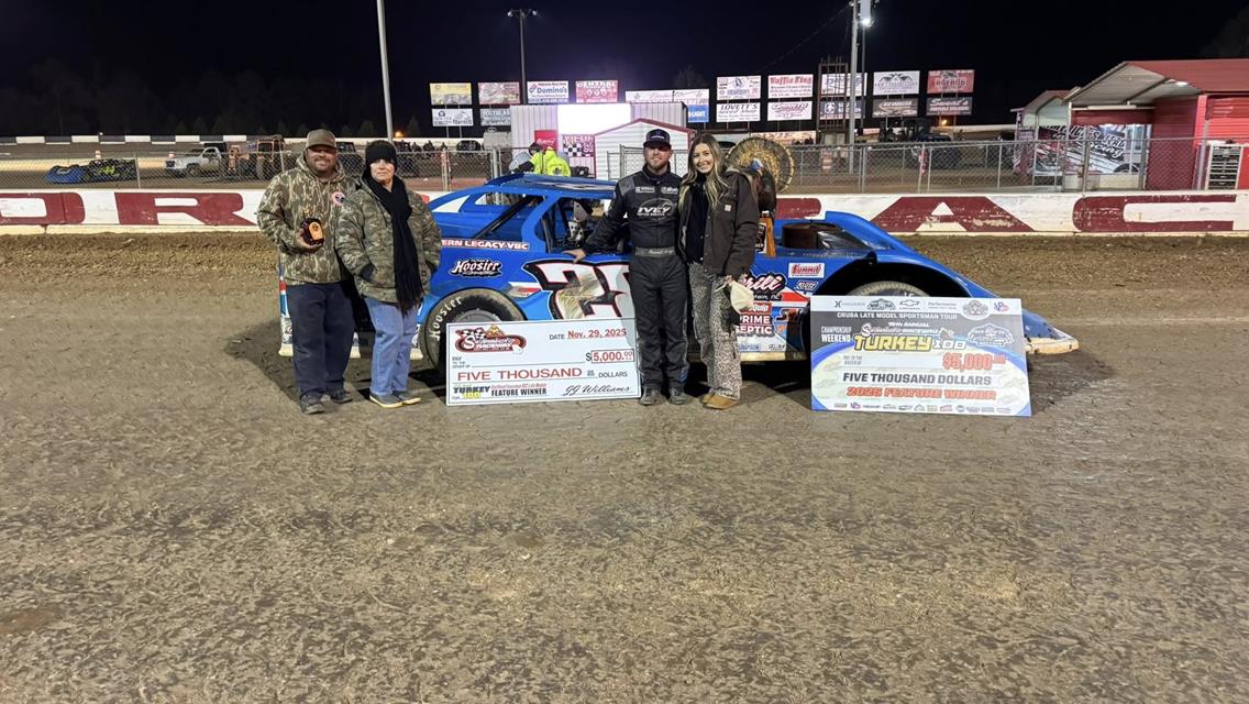 Swainsboro Raceway (Swainsboro, GA) – Crate Racin&#39; USA – Turkey 100 – November 28th-29th, 2025.