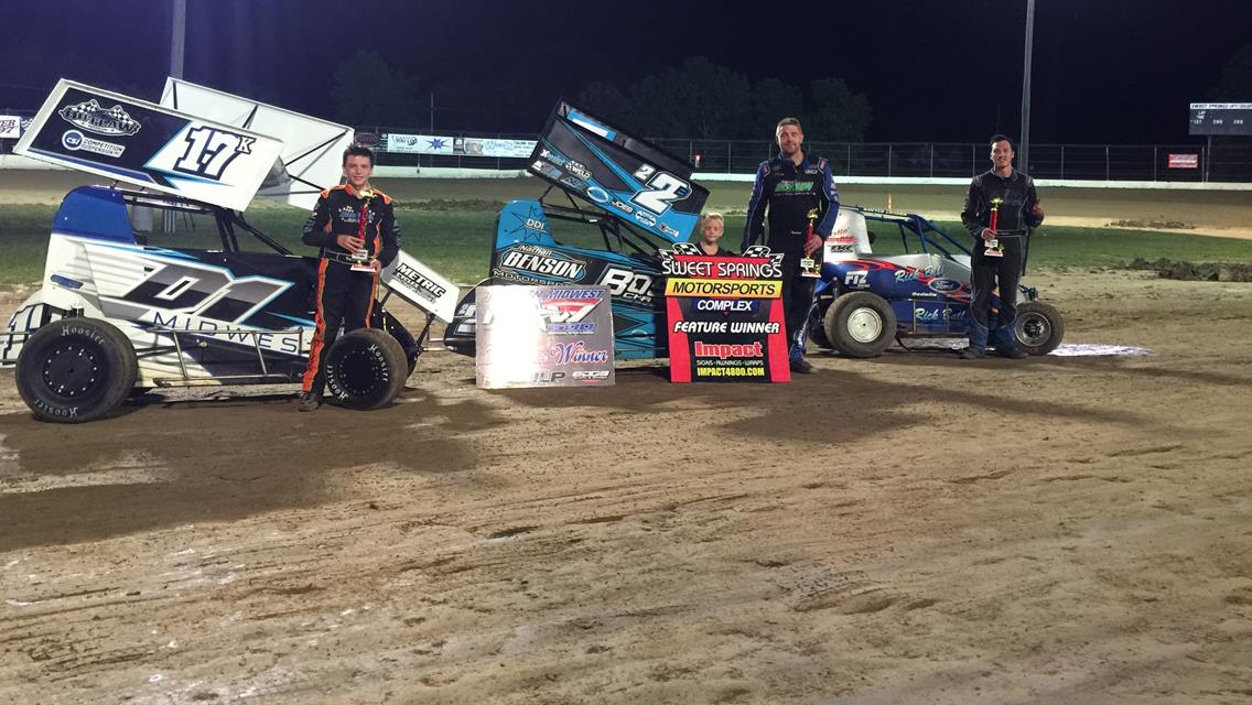 Kadous, Benson and Knipmeyer Score First Driven Midwest NOW600 Series Victories During Opening Night of Doubleheader at Sweet Springs