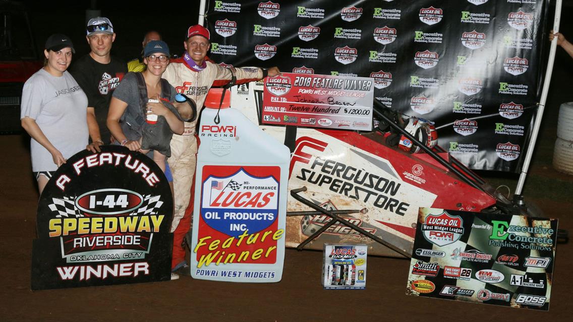Beason bests POWRi West Midget at I-44 Riverside Speedway again