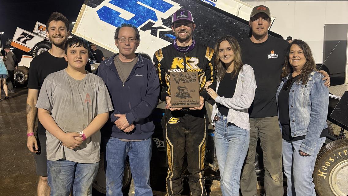 Karklin Earns 1st Career Port Royal Speedway Win in Exciting But Rain-Shortened A-Main