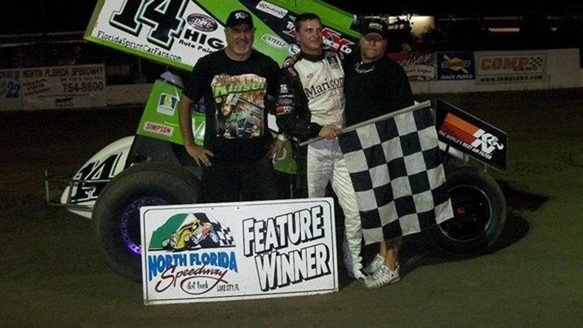Ryan Partin Picks Up First Feature Win of the 2010 Season with the Top Gun Sprint Series.