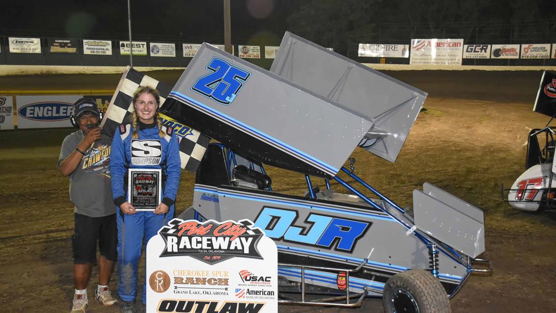 Jost, Lee, Pence, Cody. Silva, Truitt and Cash Run to USAC Weekly Racing Victory at Port City Raceway
