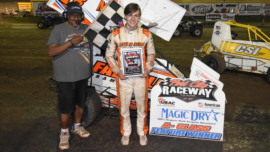 Jost, Lee, Pence, Cody. Silva, Truitt and Cash Run to USAC Weekly Racing Victory at Port City Raceway