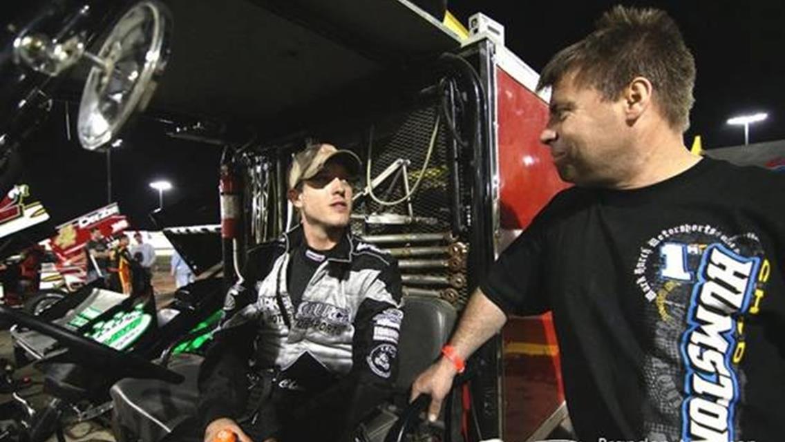 Chad chats with crew chief Marvin “Gardens” Brees (Brandon Anderson Photography)