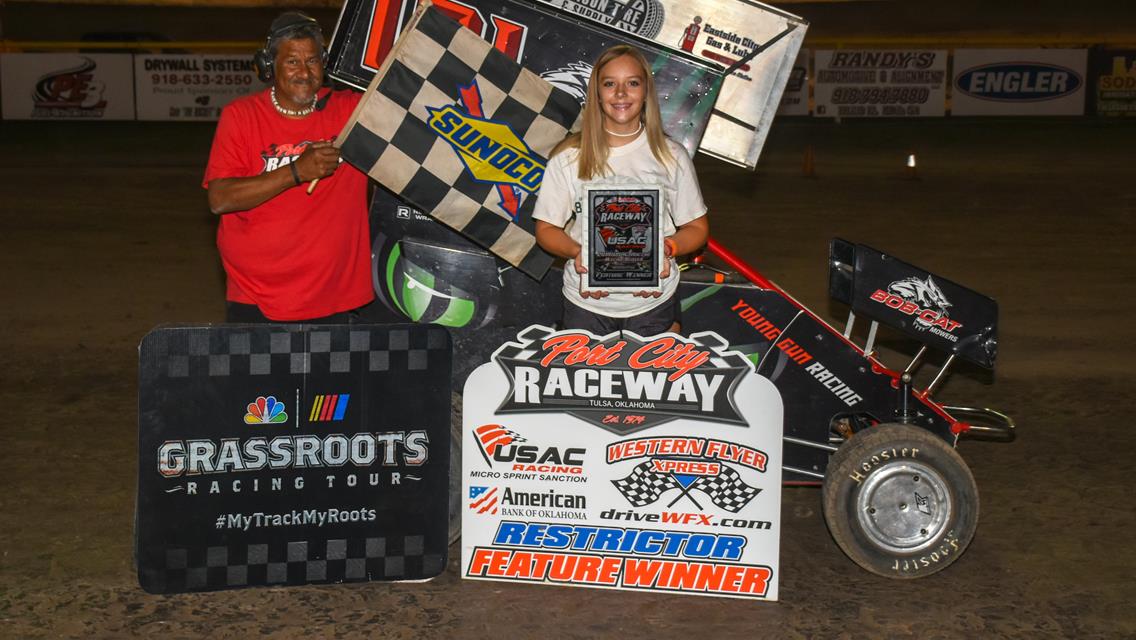 Jones Doubles Up, Laney, McIntosh, Young, Griggs and Morris Masters USAC Weekly Racing at Port City Raceway