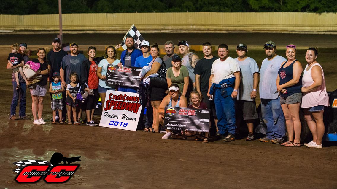 Harris, Wiseley, and McQuary Nab First Wins Of 2018 While McSperitt Family Doubles Up At Creek County Speedway