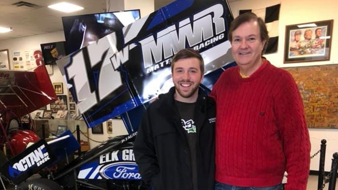 Carson McCarl working hard for the National Sprint Car HoF and Priority Aviation $20,000 Knoxville Nationals Sponsorship!