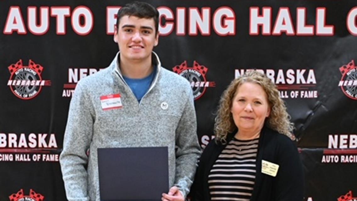 Gavin Blochowitz and Nebraska Hall of Fame Board Member Chris Alexander Johnson (Joe Orth image)