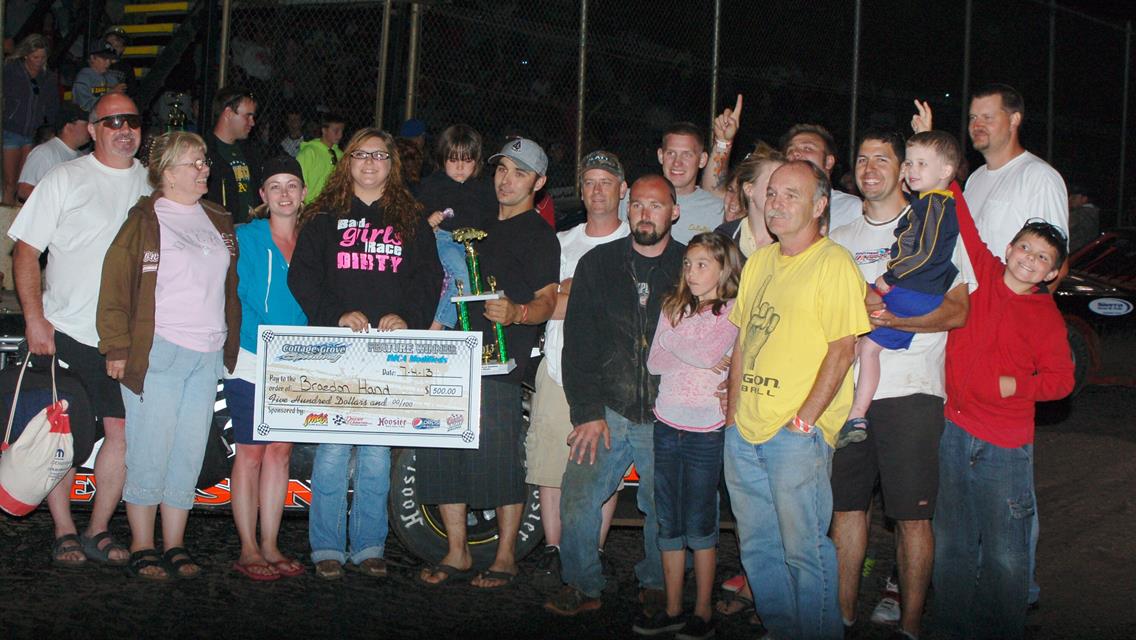 Glaser Wins Firecracker 100; Langan, Maricle, And Hand Also Victory Lane Visitors