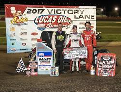 GRANT GRABS LUCAS OIL SPEEDWAY WIN
