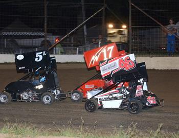 Landon Jesina #5L, Natalie Doney #17 and Peyton White #46