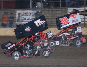 Willie Urish #15U and Garrett Hulsey #88G