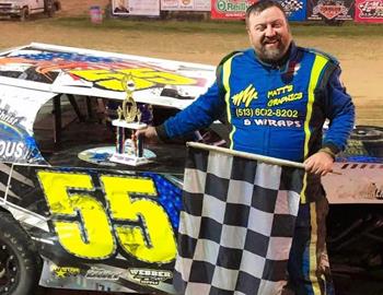 Matt Watson won in his USMPA Sport Mod at MRP Speedway on Friday, August 1.
