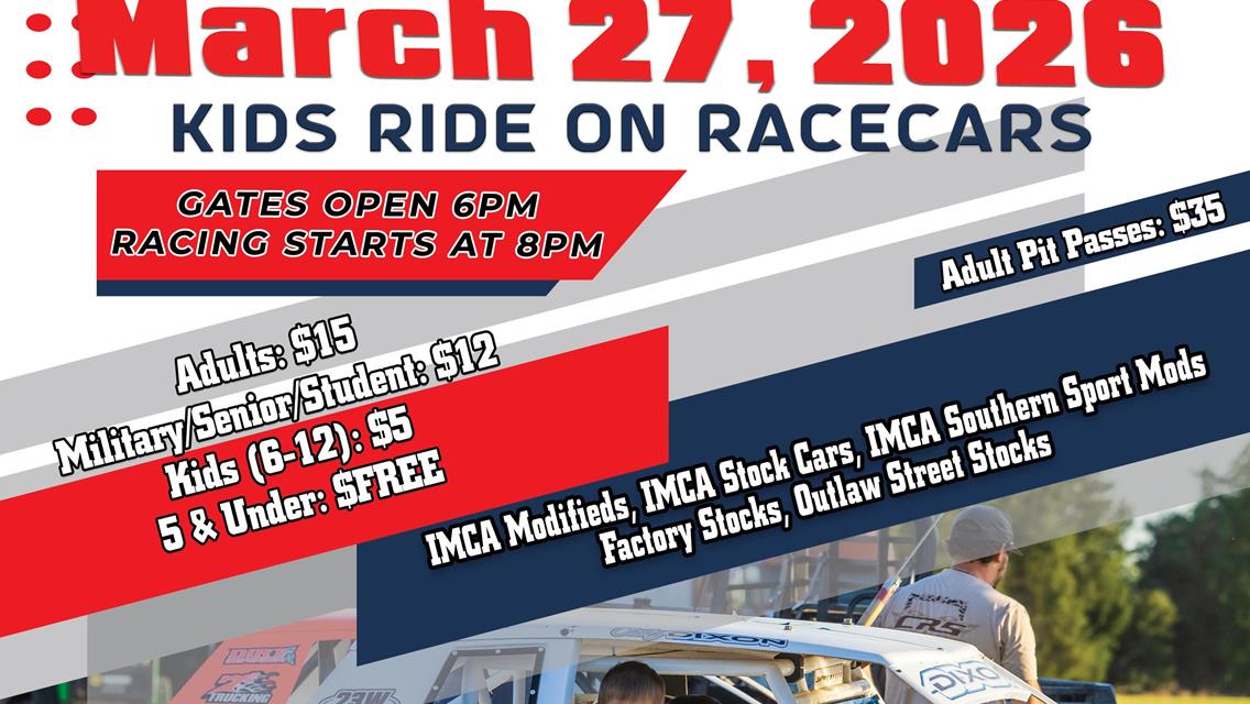 Weekly Racing Action - Kids Ride Race Cars 3/27/2026