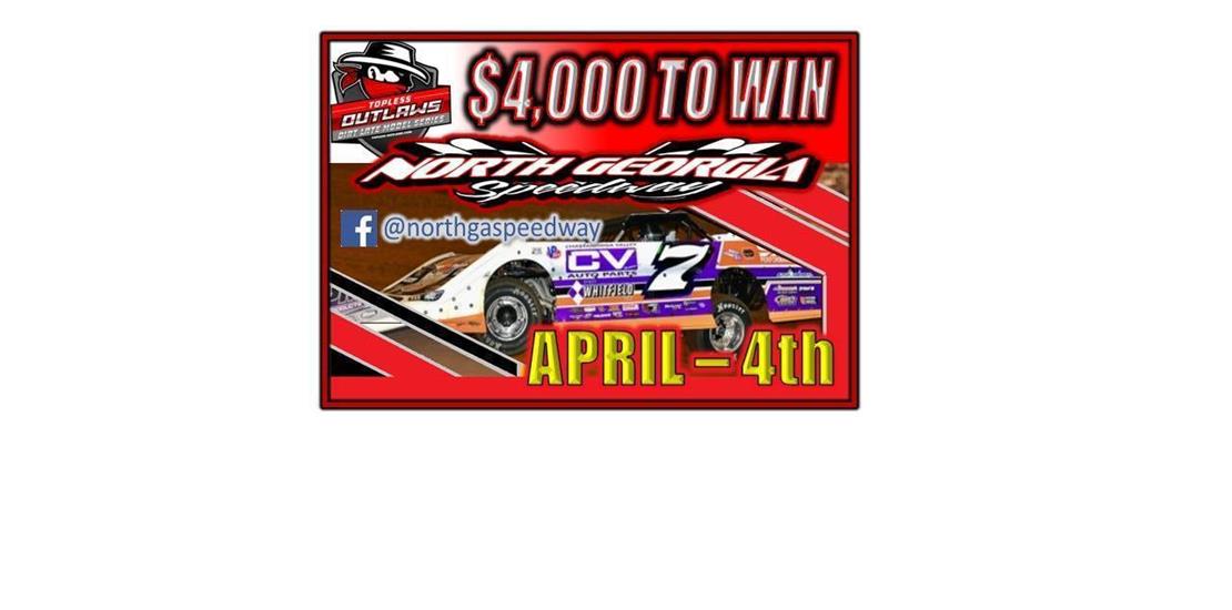 TOPLESS OUTLAW $4,000 to win, plus regular classes